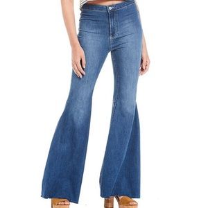 Free People Just Float on Flair Bell Bottom Jeans